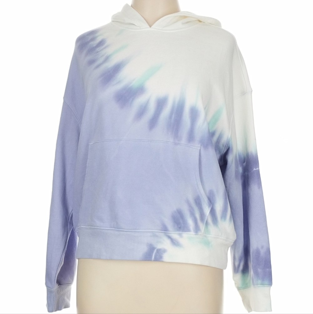 Wildfox Purple and White Tie-Dye Hoodie